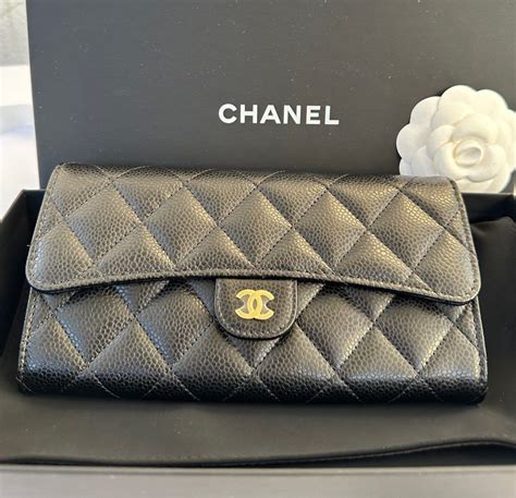 chanel wristlet wallet|chanel long wallet price.